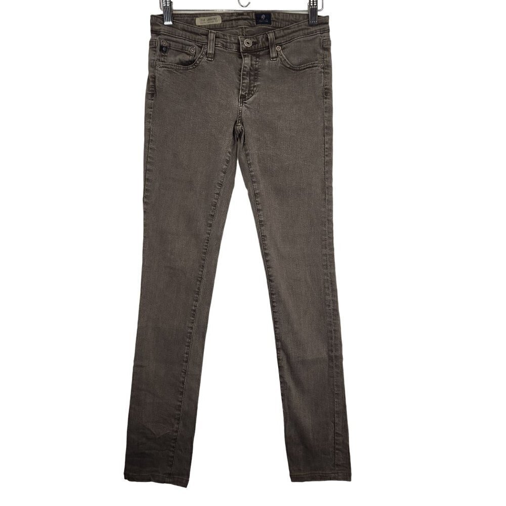 AG Adriano Goldschmied Legging Super Skinny Jeans 26 Sulfur Dark Espresso